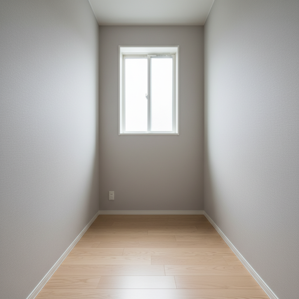 Exemplo de espaço pequeno pronto pra ser transformado em home office com IA