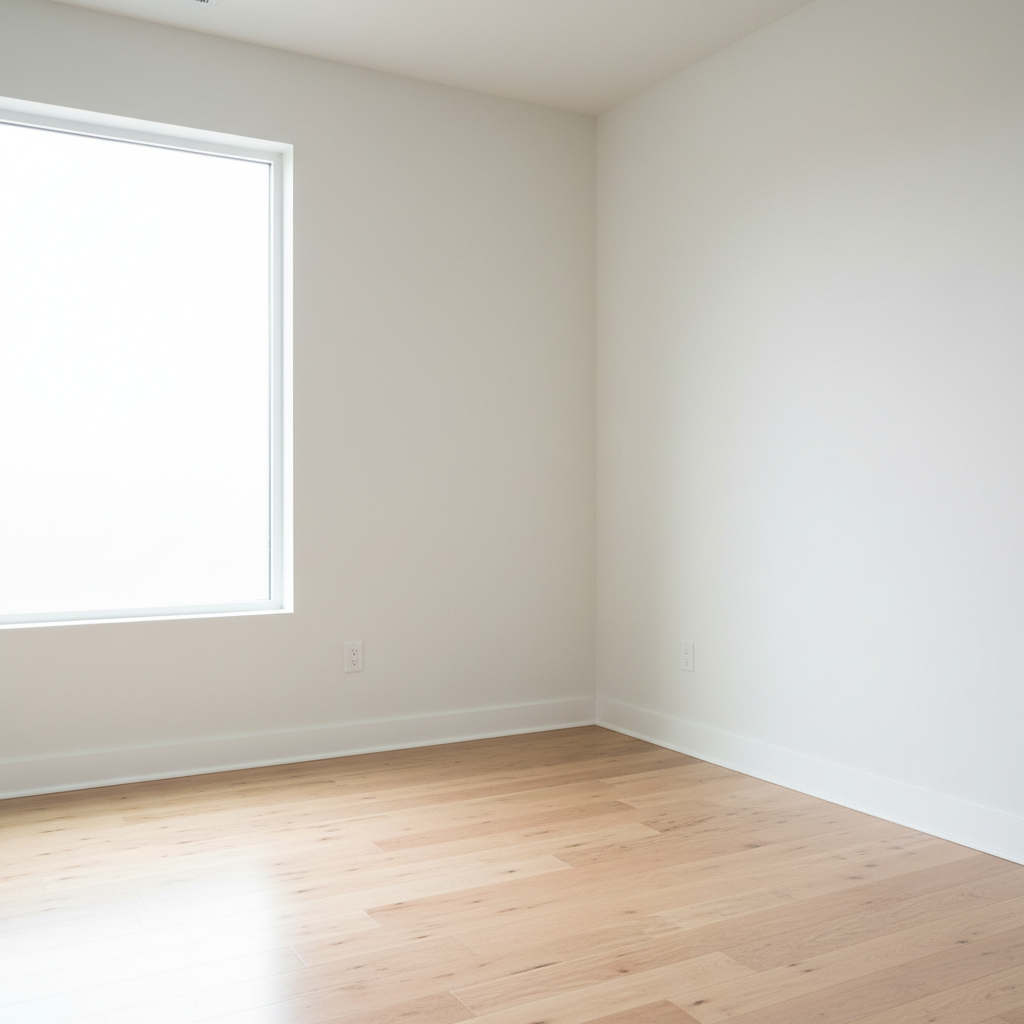 Quarto vazio antes do projeto